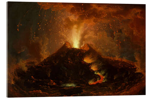 Acrylic print The eruption of Vesuvius