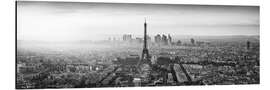 Alubild Paris Skyline Panorama, s/w