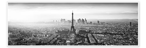 Poster Paris skyline panorama