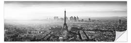 Selvklebende plakat Paris skyline panorama