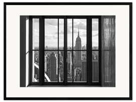Gerahmter Kunstdruck Empire State Building in Midtown Manhattan I - Jan Christopher Becke