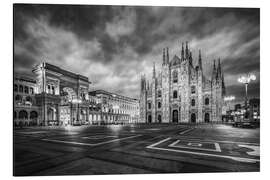 Magnettafel Mailand monochrom