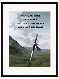 Gerahmter Kunstdruck Tapferes Herz