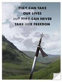 Selvklebende plakat Braveheart