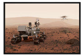 Gerahmter Kunstdruck Perseverance - Ausflug mit Ingenuity