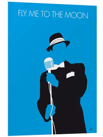 Foam board print Frank Sinatra - Fly me to the moon