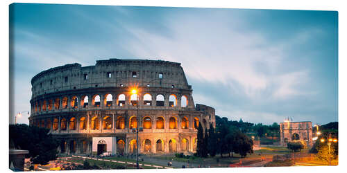 Canvastavla The Colosseum at night