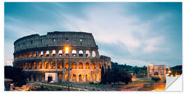 Naklejka na ścianę The Colosseum at night