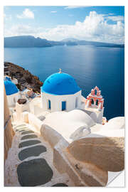 Vinilo para la pared Verano en Santorini