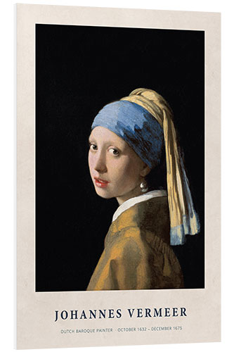 Tableau en PVC Girl with a Pearl Earring, 1665