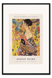 Gerahmter Kunstdruck Art is a Line around Your Thoughts