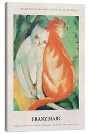 Stampa su tela  How Nature is Reflected in the eyes of Animals - Franz Marc