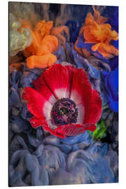 Magnettafel Anemone Rot Weis