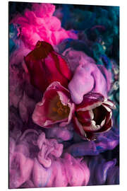 Magnettafel Lila Tulpen