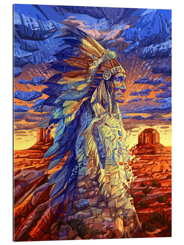 Galleriprint Geronimo native art portrait