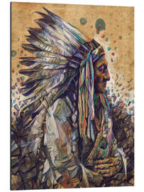 Magnettafel Sitting bull