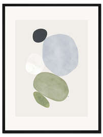 Gerahmter Kunstdruck Balance IX