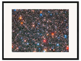 Impresión de arte enmarcada Stars in bulge of Milky Way, Hubble image