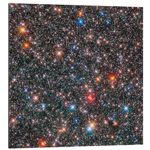 Tableau en aluminium Stars in bulge of Milky Way, Hubble image