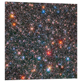 Foam board print Stars in bulge of Milky Way, Hubble image