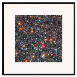 Gerahmter Kunstdruck Sterne in der Auswölbung der Milchstraße, Hubble Aufnahme