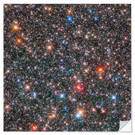 Självhäftande poster Stars in bulge of Milky Way, Hubble image