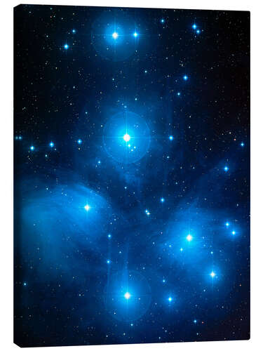 Canvastavla M45 Pleiades star cluster