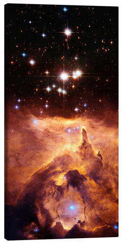 Canvas-taulu Star cluster Pismis 24 above NGC 6357