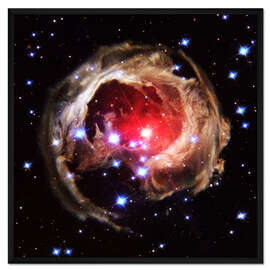 Gerahmter Kunstdruck Licht-Echos eines explodierenden Sterns