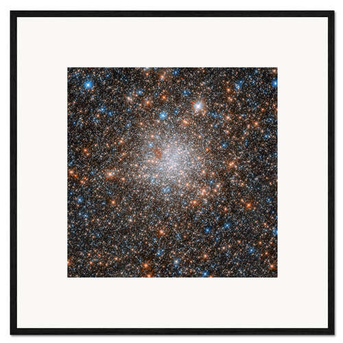 Gerahmter Kunstdruck Kugelsternhaufen NGC 1898