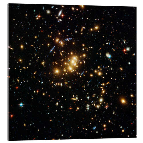 Akryylilasitaulu Hubble Space Telescope - Dark matter gravitational lensing