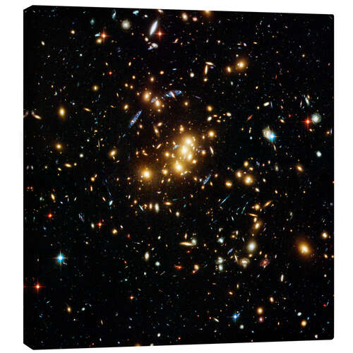 Stampa su tela Hubble Space Telescope - Dark matter gravitational lensing