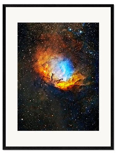 Plakat artystyczny premium w ramie Tulip nebula