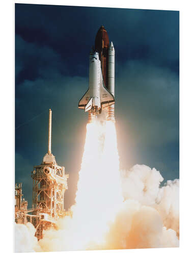 PVC-taulu Launch of shuttle STS-31, carrying space telescope