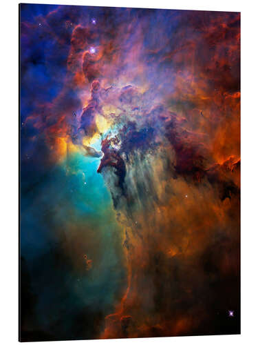 Aluminium print Lagoon nebula