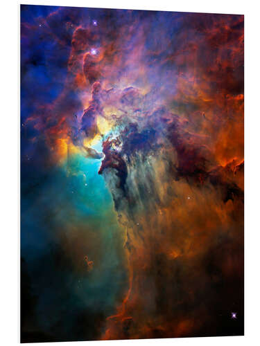 Foam board print Lagoon nebula