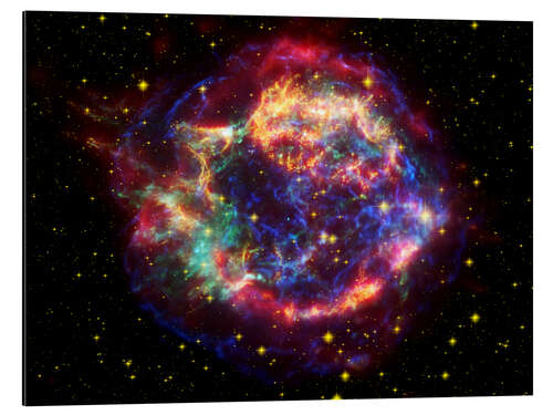 Aluminium print Supernova remnant Cassiopeia A