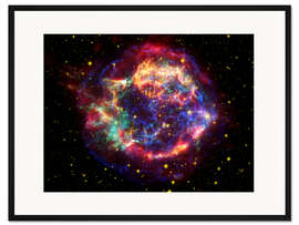Gerahmter Kunstdruck Supernova-Überrest Cassiopeia A