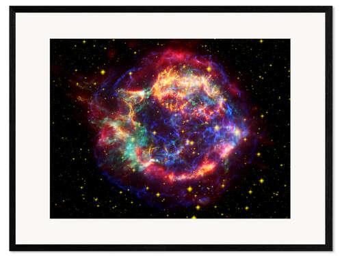 Plakat artystyczny premium w ramie Supernova remnant Cassiopeia A