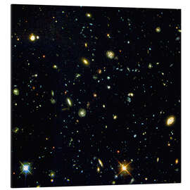 Aluminium print Hubble Space Telescope - Deepfield Distant Galaxies