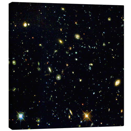 Stampa su tela Hubble Space Telescope - Deepfield Distant Galaxies