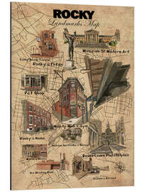 Magnettafel Rocky Karte