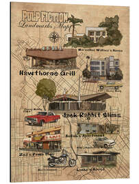 Magnettafel Pulp Fiction Filmkarte