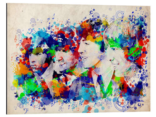 Aluminium print The Beatles