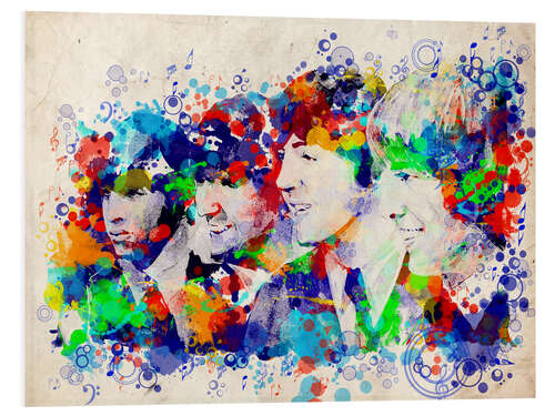 Foam board print The Beatles