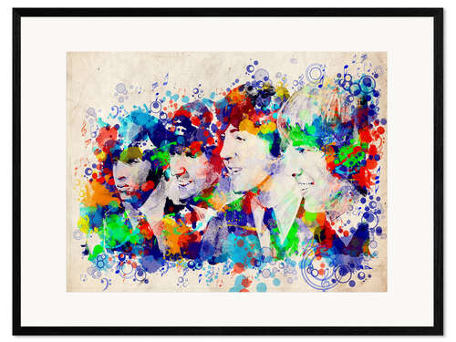 Impression artistique encadrée The Beatles