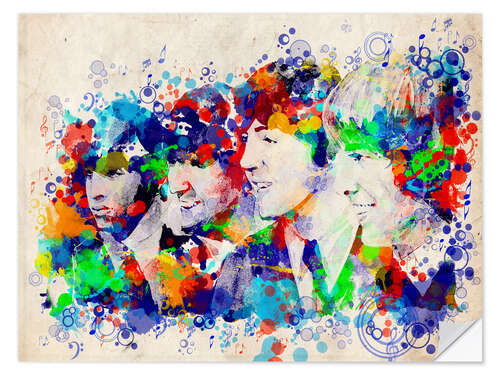 Sticker mural The Beatles