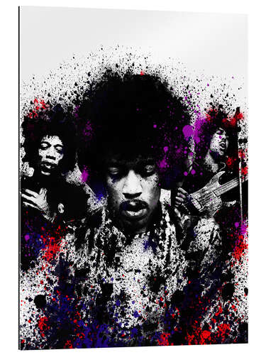 Quadro em plexi-alumínio Jimi Hendrix