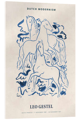 Quadro em acrílico Leo Gestel - Three Horses