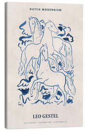 Leinwandbild Leo Gestel - Three Horses - Leo Gestel